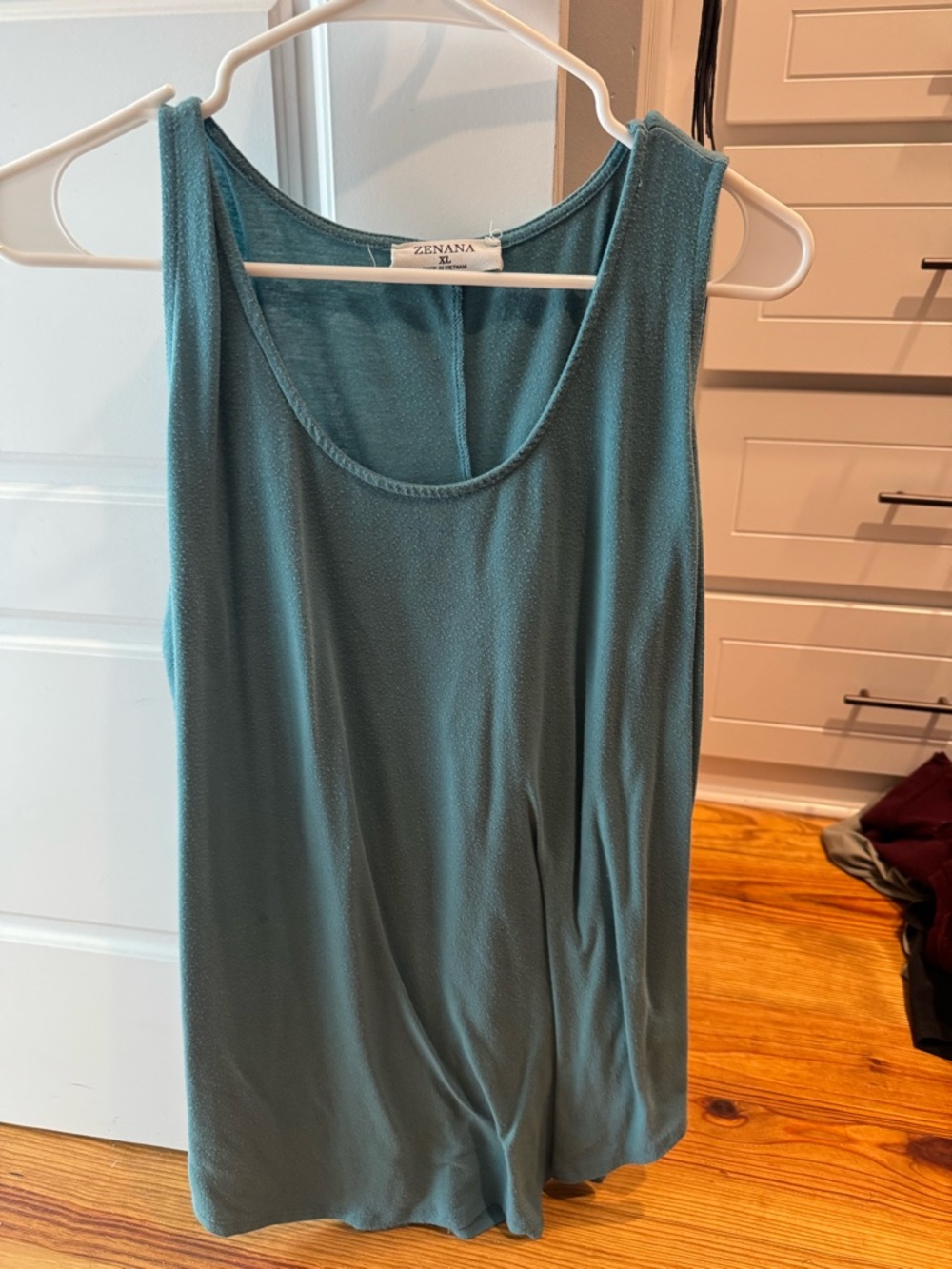 Zenana Outfitters Teal Tank Top - Scoop Neck Sleeveless